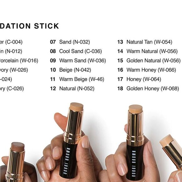 HONEY W064-BOBBI BROWN SKIN FOUNDATION STICK - Picture 4 of 5